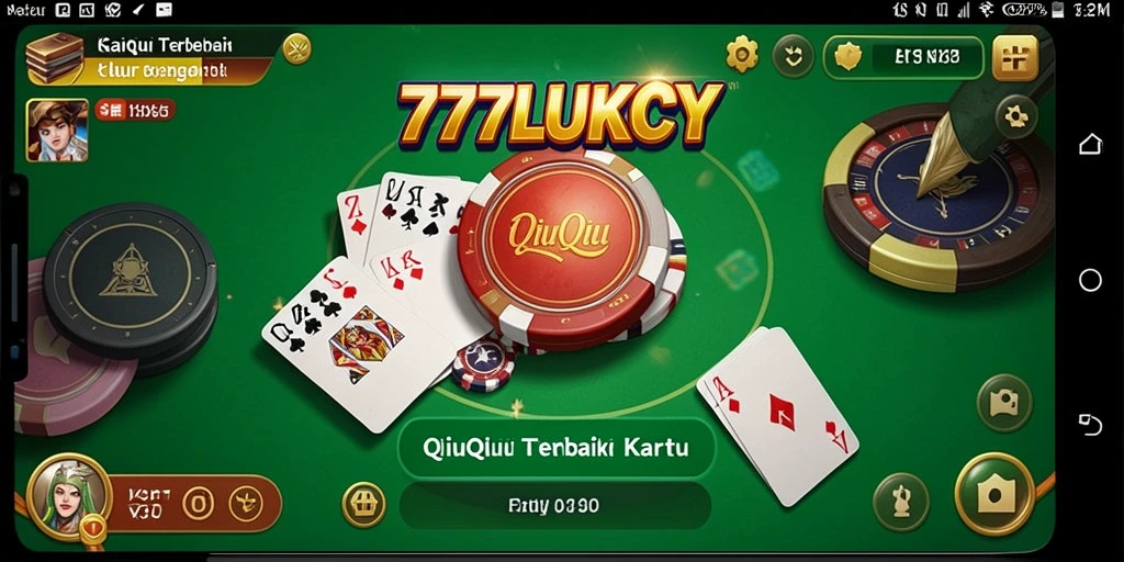 Screenshot gameplay 777LUKCY menunjukkan aksi QiuQiu yang seru.