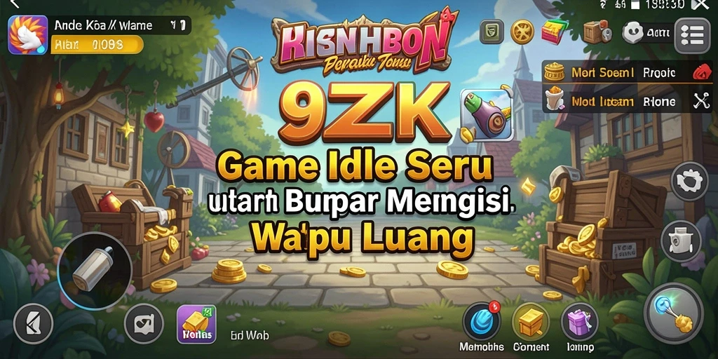 Tangkapan layar gameplay 9ZK menampilkan pengalaman Idle yang menawan.