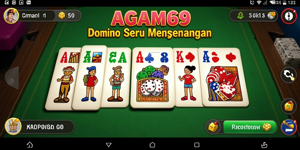 Screenshot gameplay AGAM69 yang menunjukkan keseruan permainan Domino.