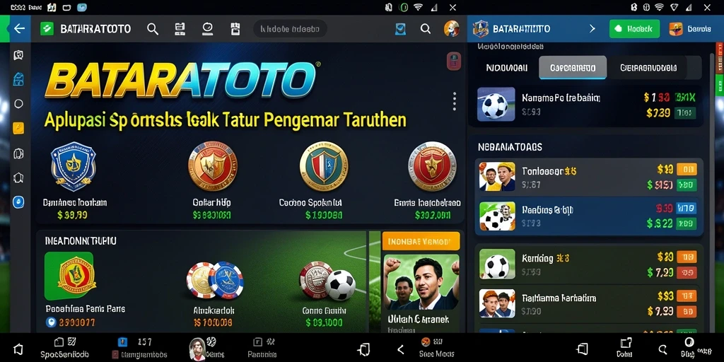Tampilan antarmuka pengguna yang menarik pada BATARATOTO.