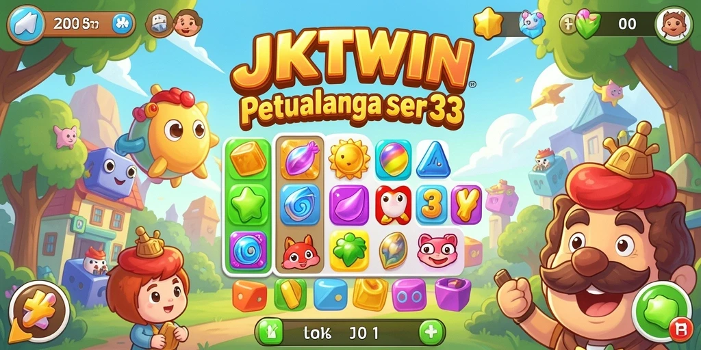 Menampilkan gameplay JKTWIN yang seru dan penuh warna.