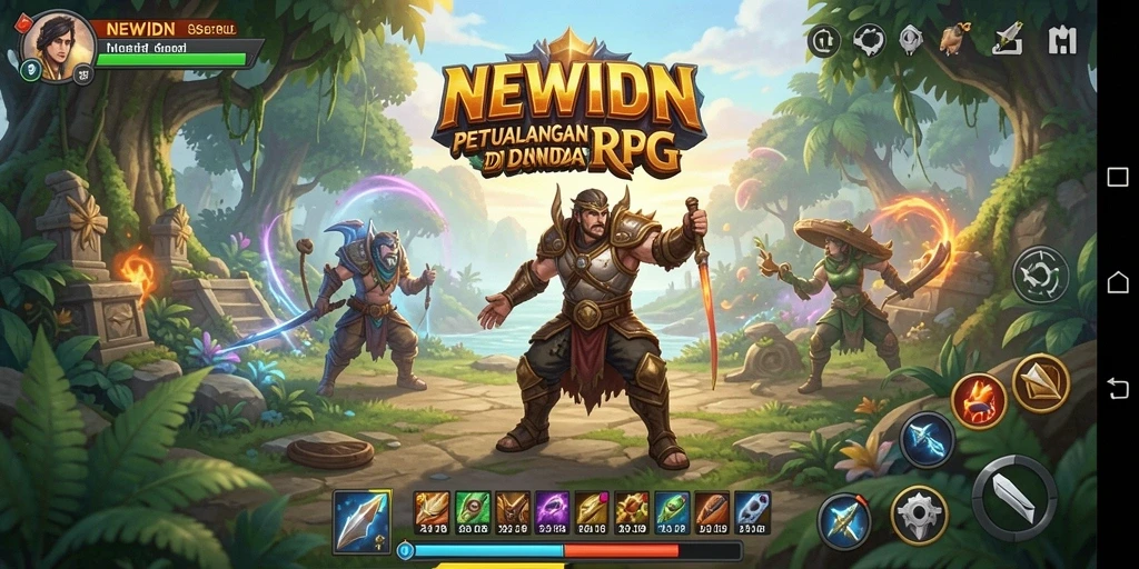Gameplay seru dan menantang di dunia RPG NEWIDN.