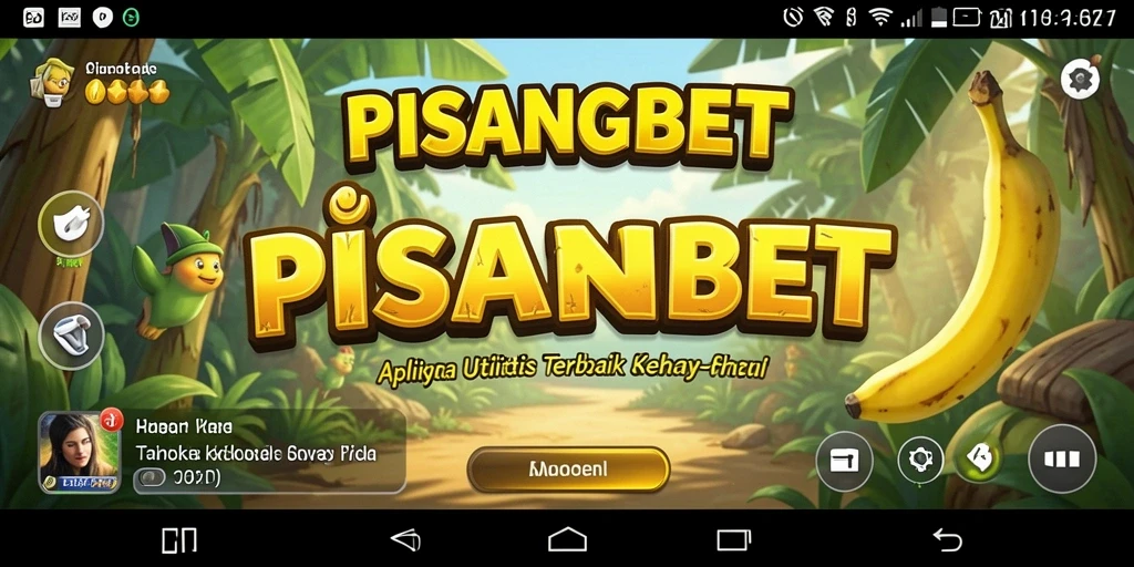 Tampilan utama aplikasi PISANGBET dengan fitur utilitas yang lengkap.