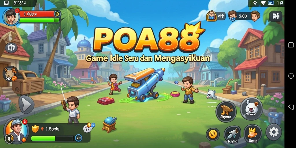Tampilan gameplay seru dan interaktif di POA88.