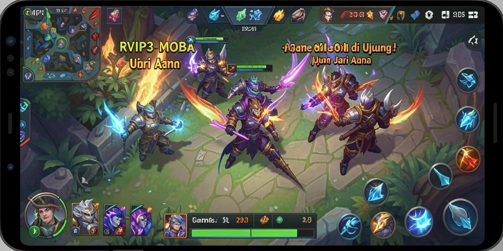 Tampilan menarik dari gameplay RVIP3 dengan aksi seru dan strategi tim.